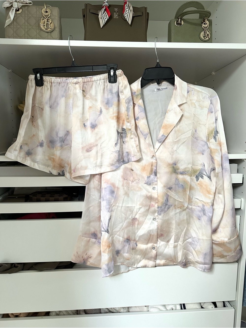 Zara Watercolor Tie-Dye Pajama Set